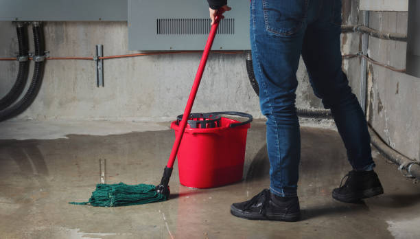 Water damage restoration process in MI